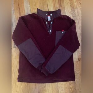 Topo Designs Burgundy Men's Fleece
